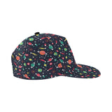 colorful space pattern planet star All Over Print Snapback Cap