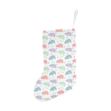 Hippopotamus Pattern Print Design 03 Christmas Stocking