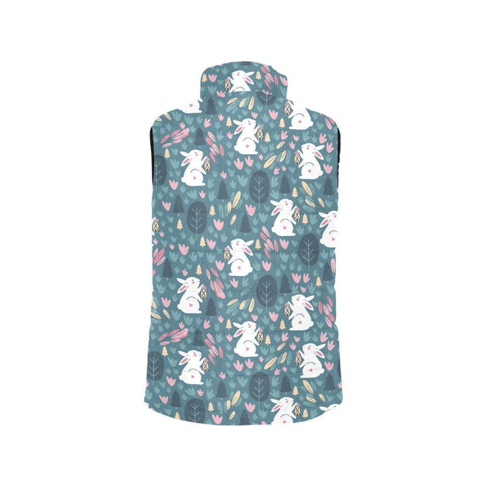 Cute rabbit pattern Women's Padded Vest