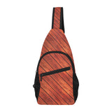 Wood Printed Pattern Print Design 03 All Over Print Chest Bag