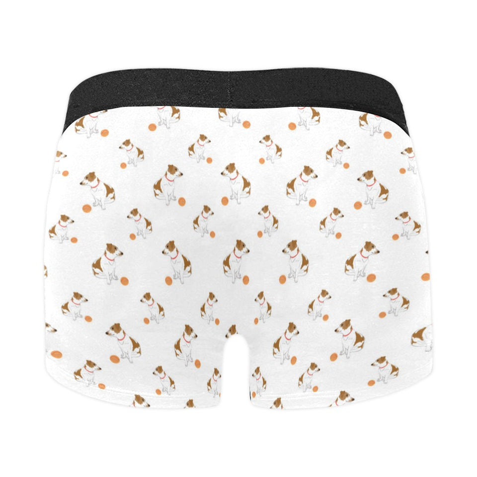 Jack Russel Pattern Print Design 05 Men's All Over Print Boxer Briefs Men's Underwear