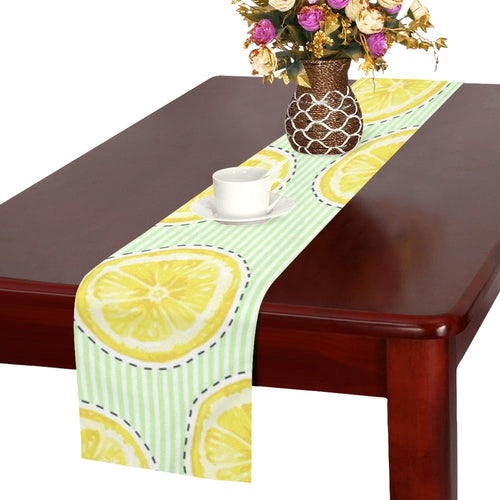 slice of lemon pattern Table Runner