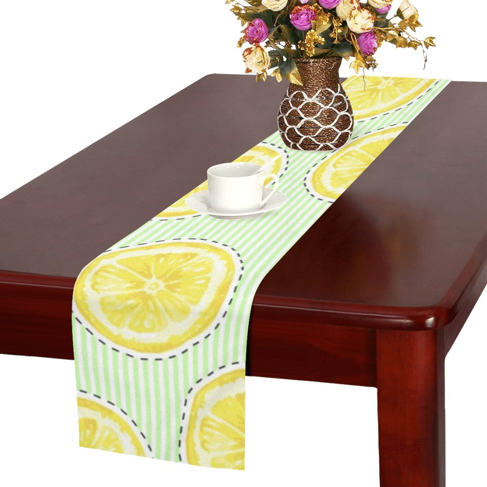 slice of lemon pattern Table Runner