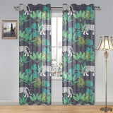 white bengal tigers tropical plant Gauze Curtain