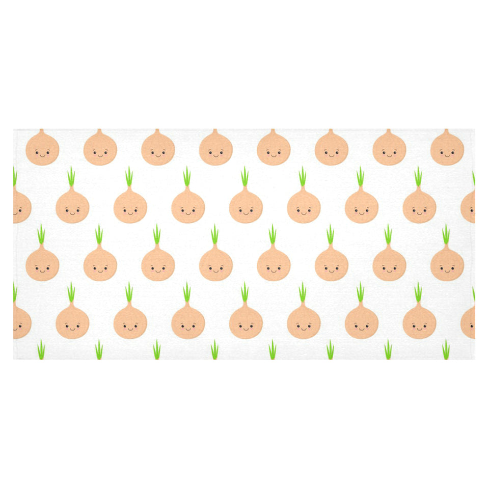 cute onions smiling faces Tablecloth