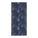 Blue Theme guitar pattern Beach Towel