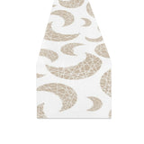 Cool gold moon abstract pattern Table Runner