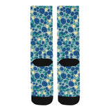 blueberry design pattern Crew Socks