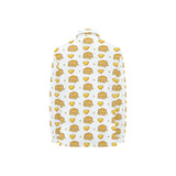 Pancake Pattern Print Design 03 Women's Long Sleeve Polo Shirt