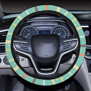 Giraffe Pattern Print Design 01 Car Steering Wheel Cover