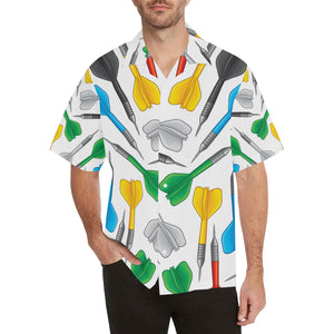 Darts Pattern Print Design 03 Men's All Over Print Hawaiian Shirt (Model T58)