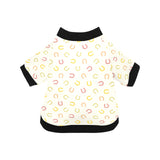 Horseshoes Pattern Print Design 02 All Over Print Pet Dog Round Neck Fuzzy Shirt