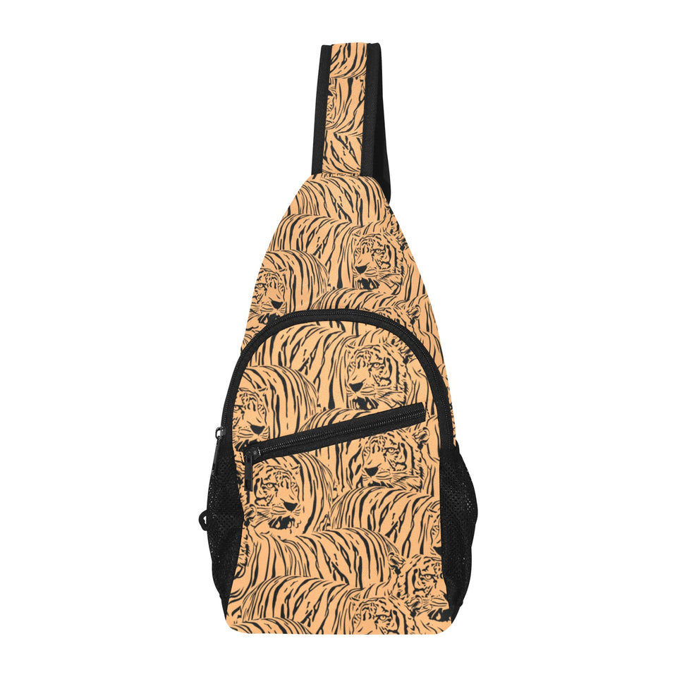 Bengal tigers pattern All Over Print Chest Bag