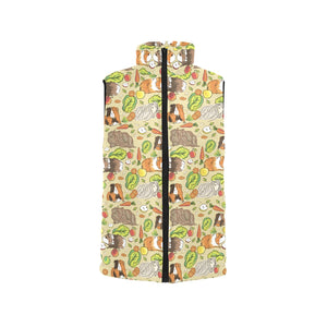 Guinea Pig Pattern Print Design 04 Women's Padded Vest
