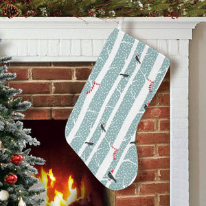 Crows christmas hat scarf Christmas Stocking