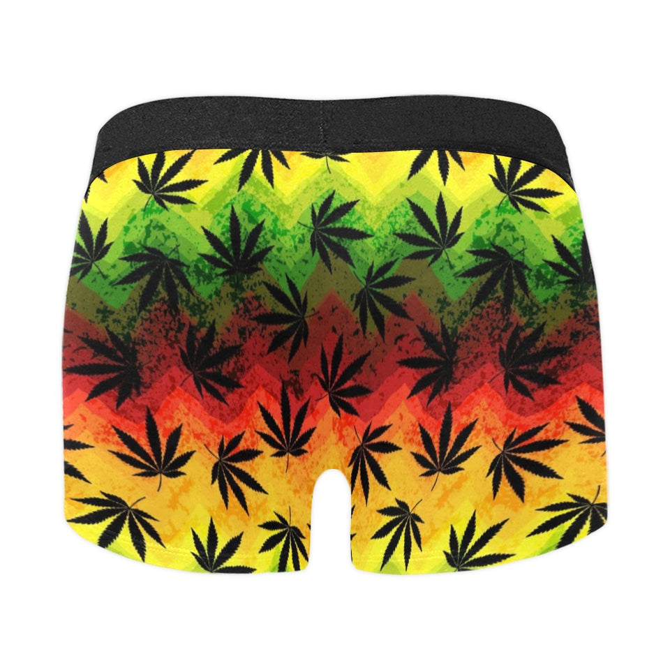 Canabis Marijuana Weed Pattern Print Design 03 Men's All Over Print Boxer Briefs Men's Underwear