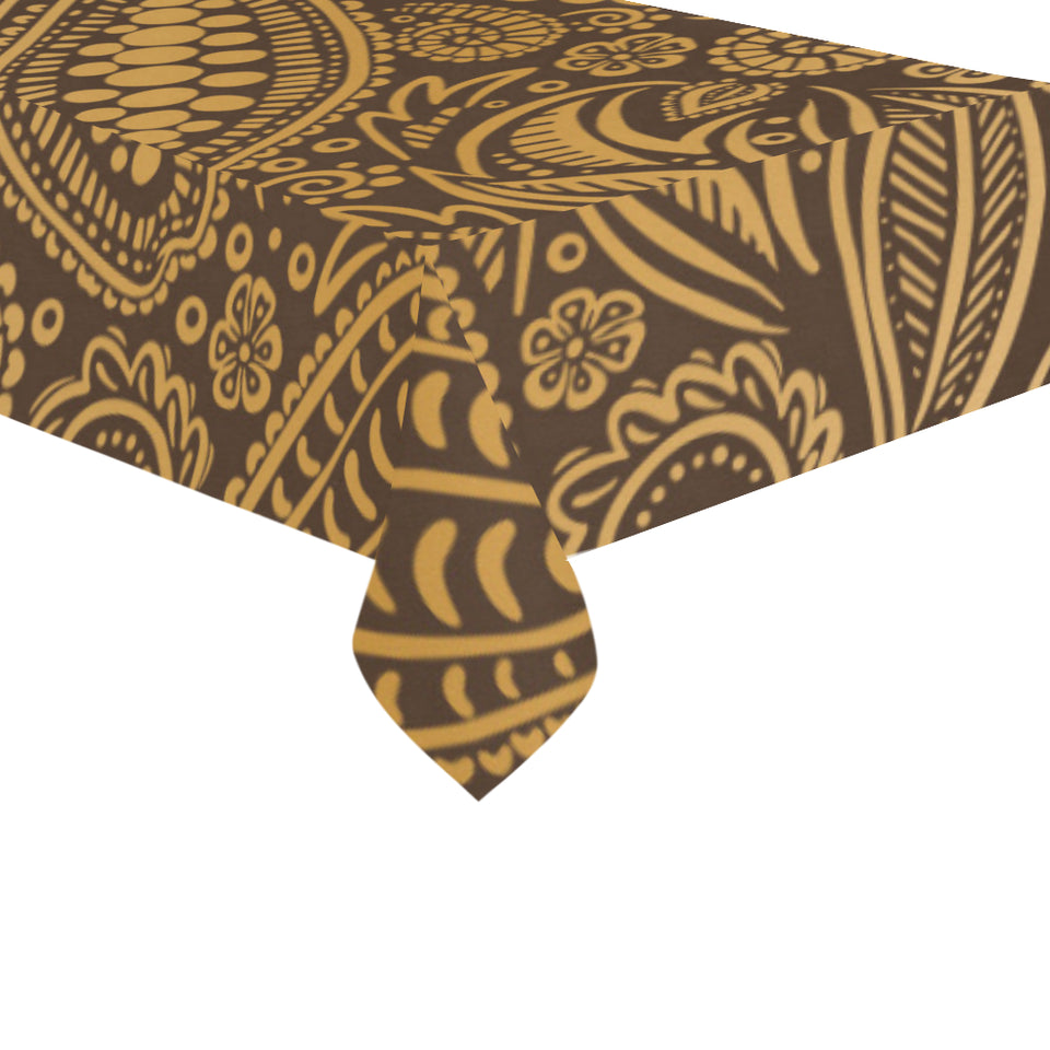 cacao beans tribal polynesian pattern background Tablecloth