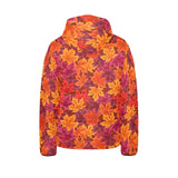 Autumn maple leaf pattern Kids' Boys' Girls' Padded Hooded Jacket