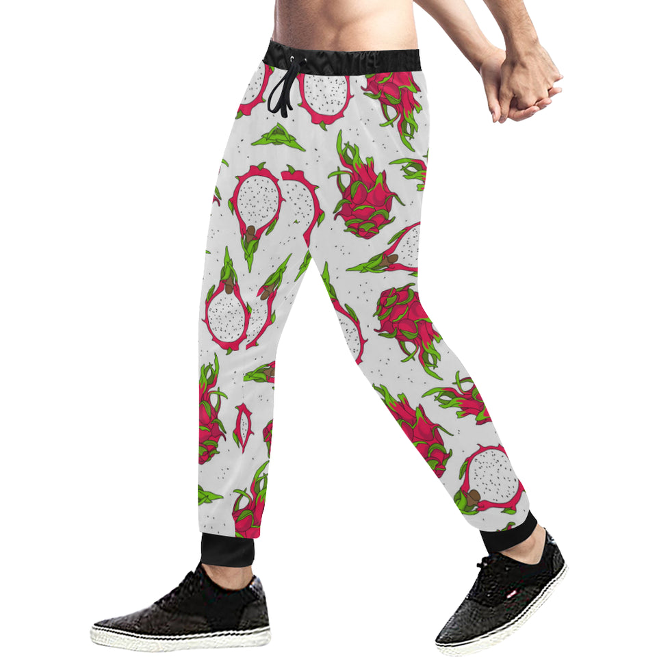 dragon fruits white background Unisex Casual Sweatpants