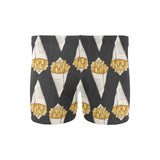 French fries dark background Men's Swimming Trunks