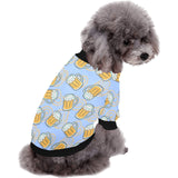 Beer pattern All Over Print Pet Dog Round Neck Fuzzy Shirt