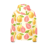Beautiful guava pattern Kids' Boys' Girls' Padded Hooded Jacket