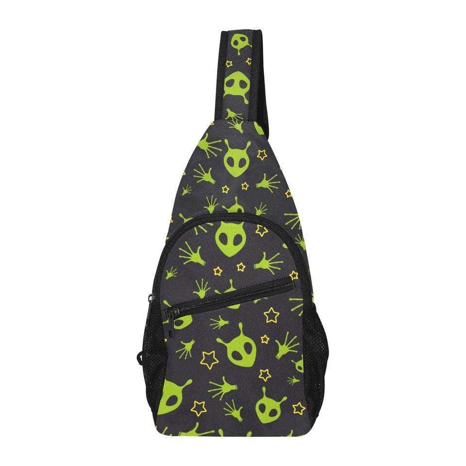 Alien Pattern Print Design 02 All Over Print Chest Bag