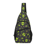 Alien Pattern Print Design 02 All Over Print Chest Bag