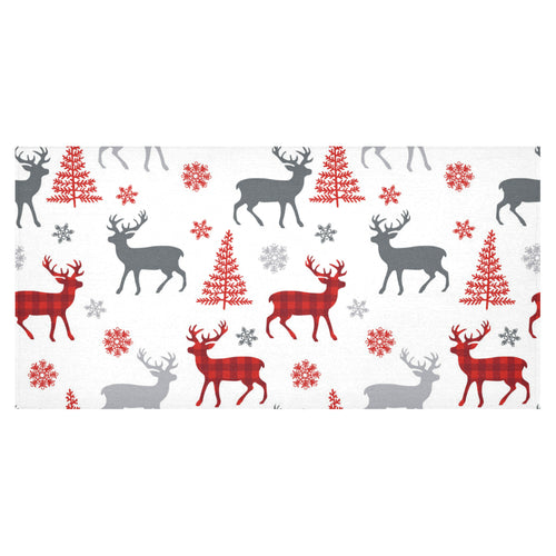 Deer tree snowflakes chrismas pattern Tablecloth