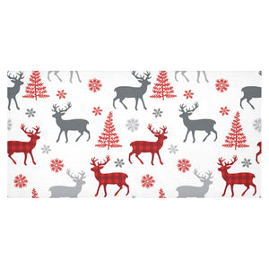 Deer tree snowflakes chrismas pattern Tablecloth