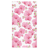 pink purple orchid pattern background Bath Towel
