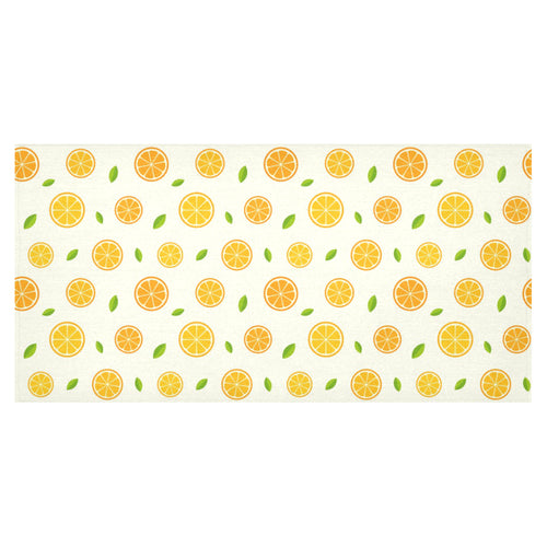 oranges leaves pattern Tablecloth