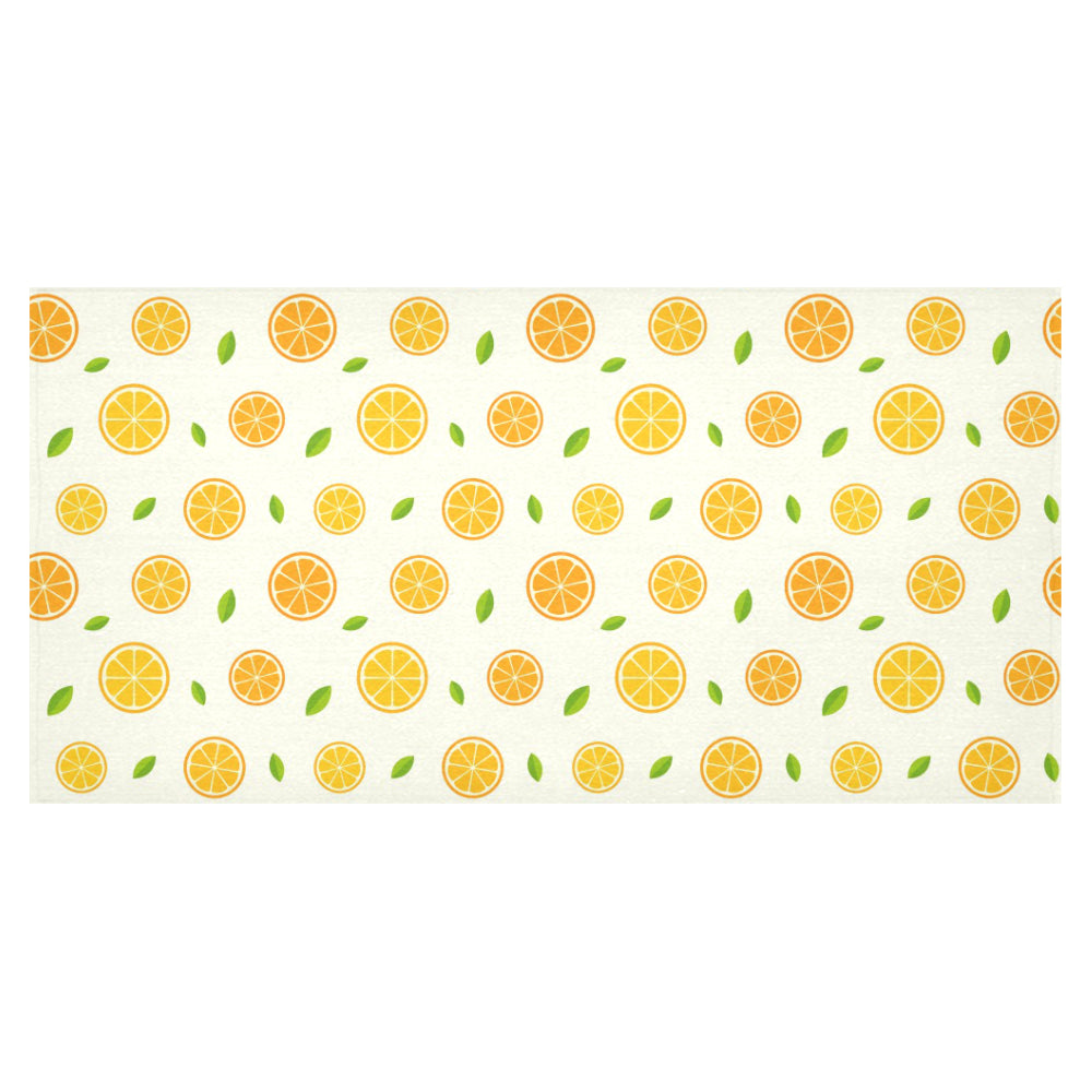oranges leaves pattern Tablecloth