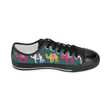 Camel pattern Kids' Boys' Girls' Low Top Canvas Shoes Black
