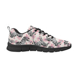 Zebra pink flower background Men's Sneaker Shoes