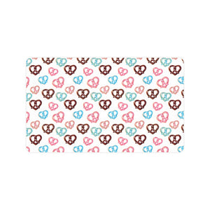 Pretzels Pattern Print Design 04 Doormat