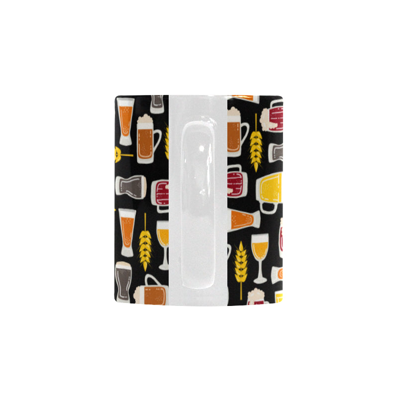 Beer type pattern Classical White Mug (Fulfilled In US)