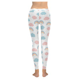 Cute rainbow clound pattern Women's Legging Fulfilled In US