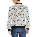 cute mermaid pattern Men's Crew Neck Sweatshirt