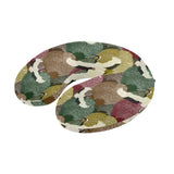 Japanese cranes flying forest dot pattern U-Shaped Travel Neck Pillow