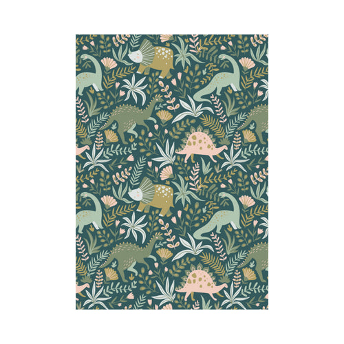 dinosaurs tropical leaves flower pattern House Flag Garden Flag