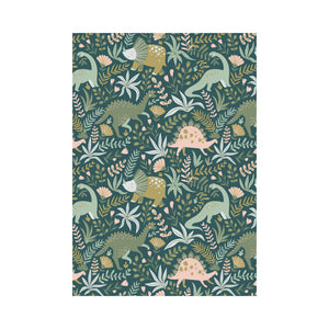 dinosaurs tropical leaves flower pattern House Flag Garden Flag