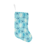 Blue starfish coral reef pattern Christmas Stocking