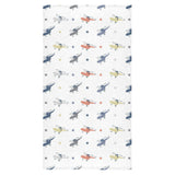 Cute helicopter star pattern Bath Towel