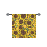 Sunflower pattern Bath Towel