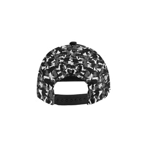 Crow illustration pattern All Over Print Snapback Cap