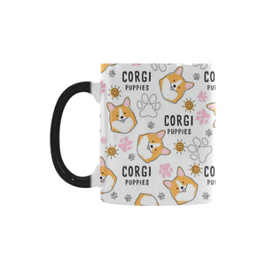 Corgi Dog Pattern Morphing Mug Heat Changing Mug