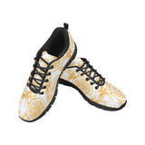hand drawn orange fruit pattern Women's Sneaker Shoes
