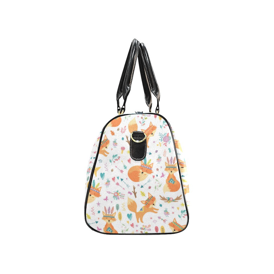 cute tribal fox pattern Travel Bag