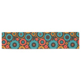 Gear Pattern Print Design 01 Table Runner